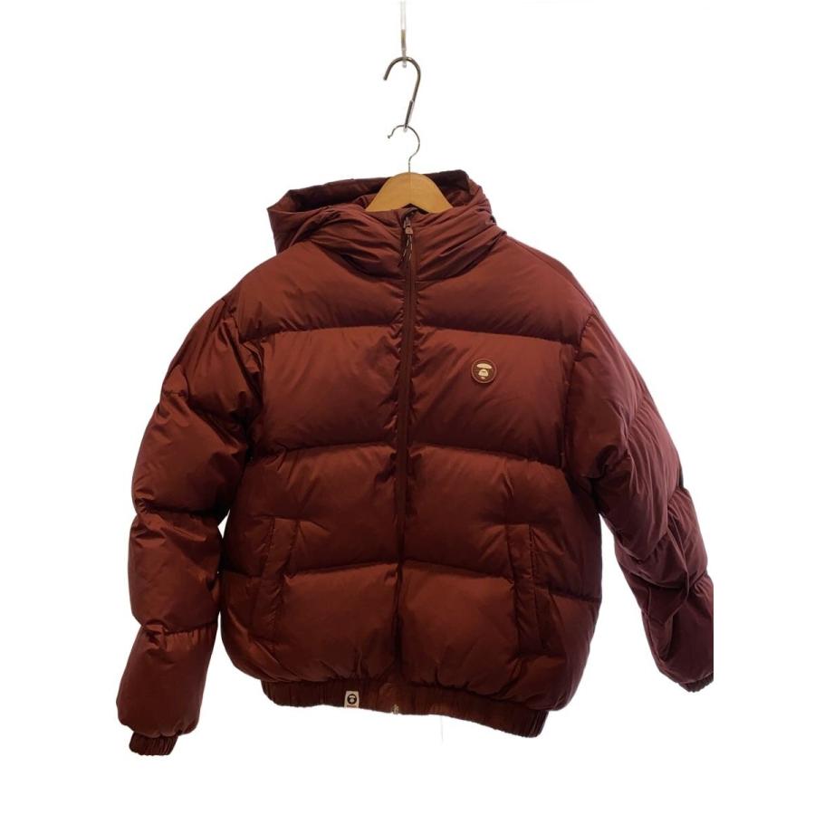 AAPE BY A BATHING APE◇ダウンジャケット/S/ポリエステル/RED/無地