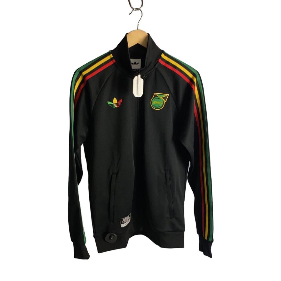 adidas◇ジャマイカ×ボブマーリー/トラックトップ/M/ポリエステル/BLK