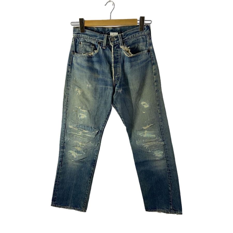 Levi's◇60s/501/BIGE/刻印4/BIGE/ボタンフライ/実寸W28/--/デニム/IDG