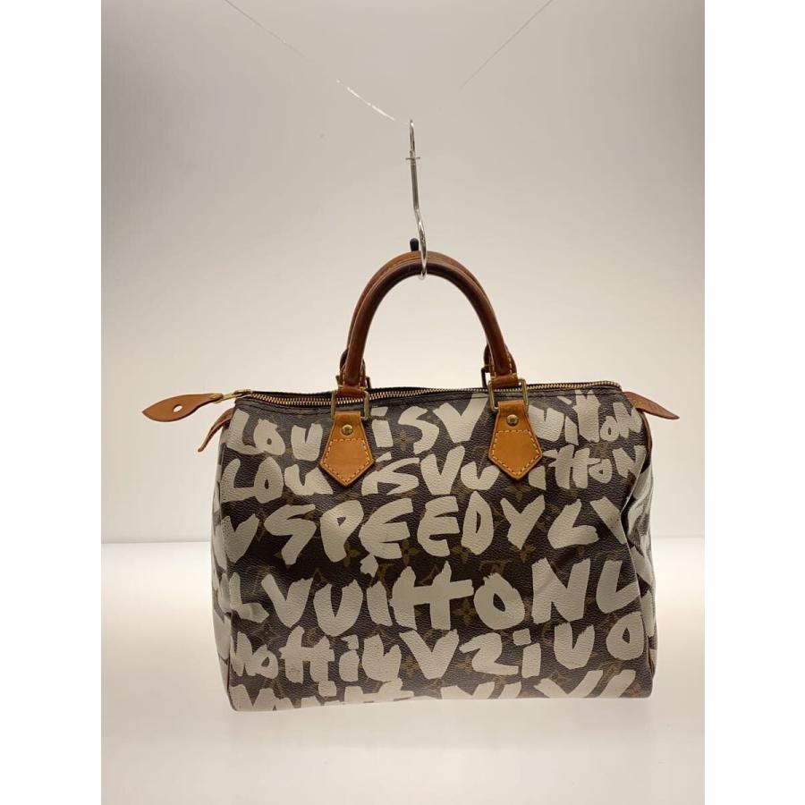 LOUIS VUITTON◇スピーディ30_モノグラム・グラフィティ/PVC/BRW