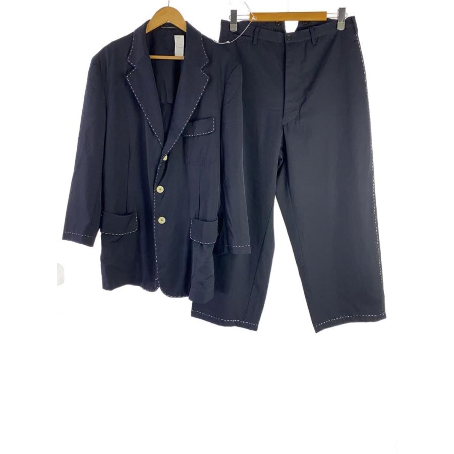 Y's for men◇03AW/PIMP期/ステッチセットアップ/2/ウール/ネイビー/MU