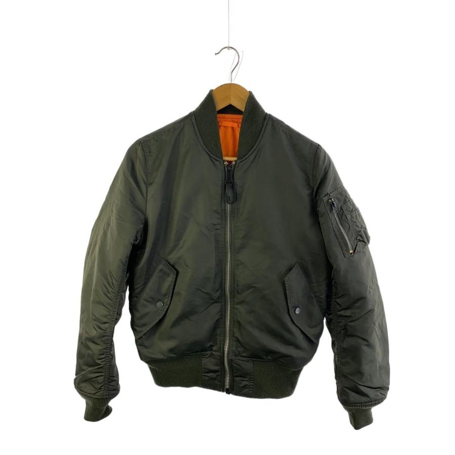 ALPHA INDUSTRIES◇MA-1/フライトジャケット/XS/ナイロン/KHK/20004