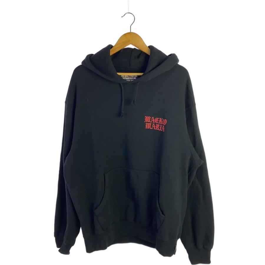 WACKO MARIA◇DEATH ROW/パーカー/XL/コットン/BLK/プリント