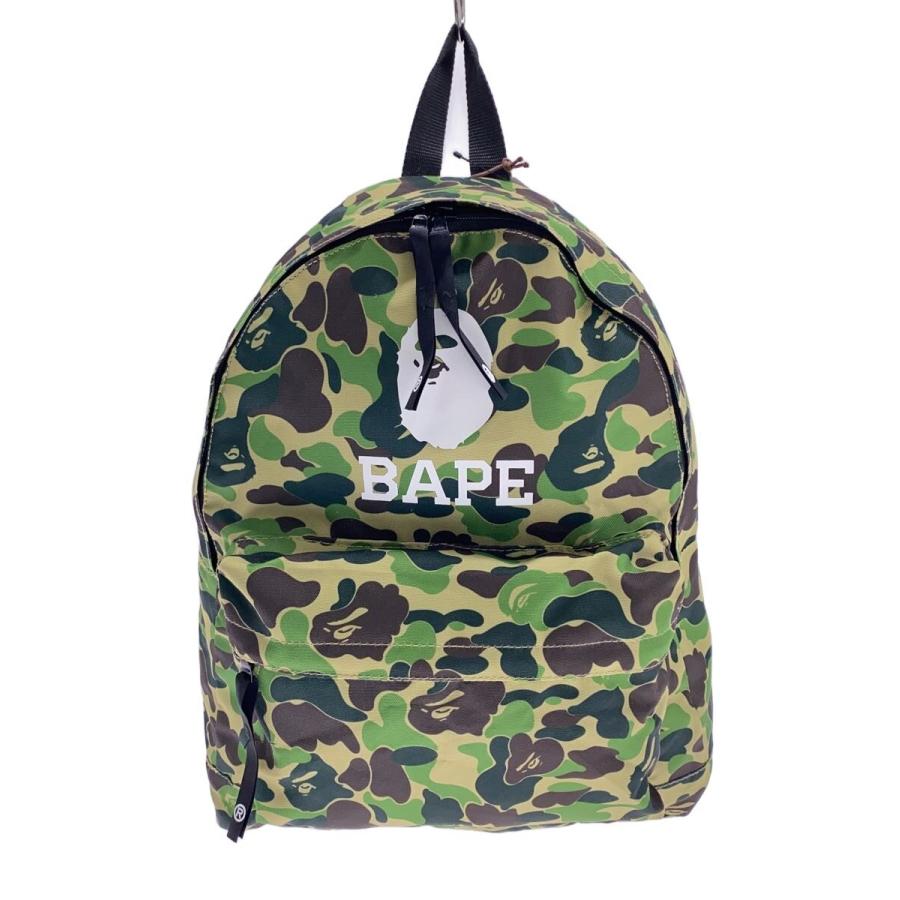 A BATHING APE◇リュック/ポリエステル/GRN/カモフラ/001GDH201002X