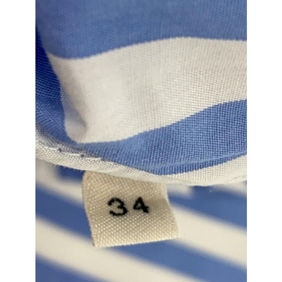 CELINE◇長袖シャツ/34/コットン/BLU/ストライプ/20DO4/6759