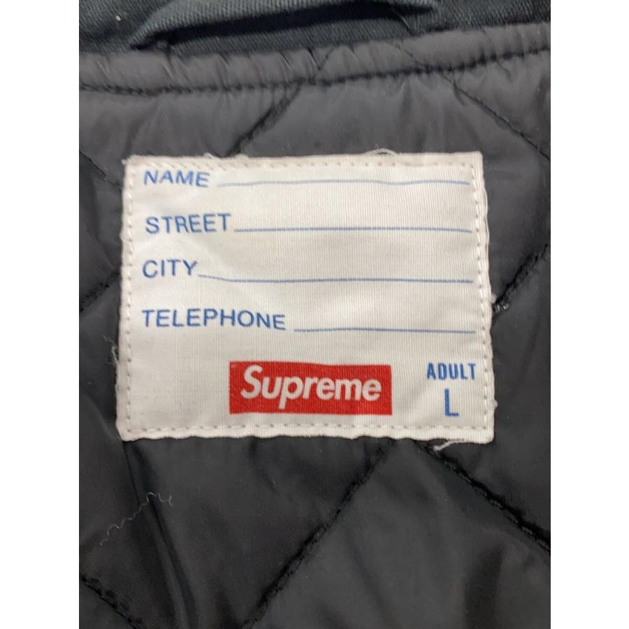 Supreme◇20SS/TWILL VARSITY JACKET/ジャケット/L/コットン/BLK