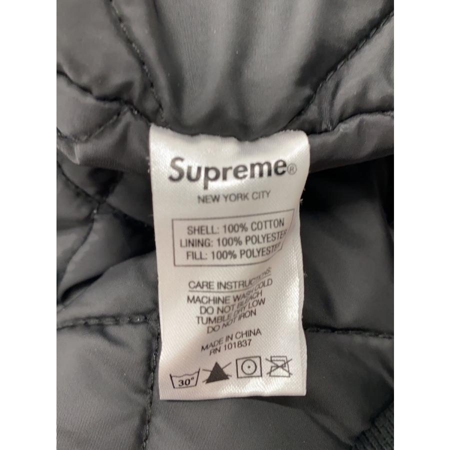 Supreme◇20SS/TWILL VARSITY JACKET/ジャケット/L/コットン/BLK