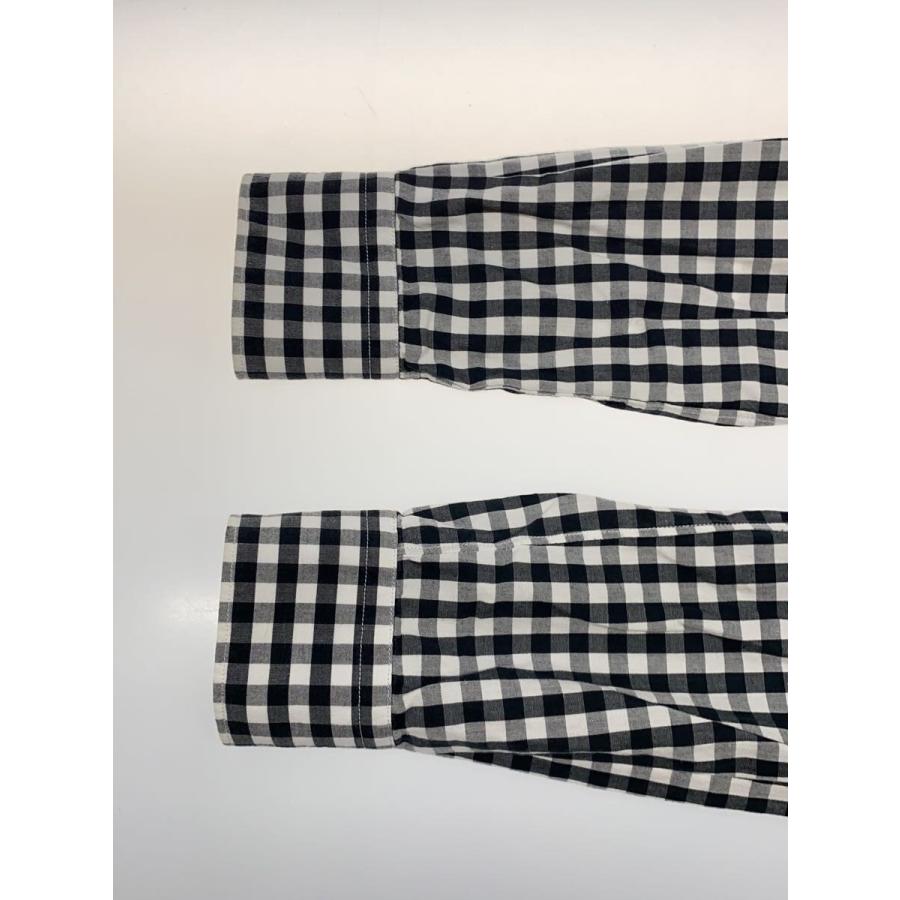 COMME des GARCONS GIRL◇丸襟/長袖ブラウス/XS/コットン/WHT/チェック
