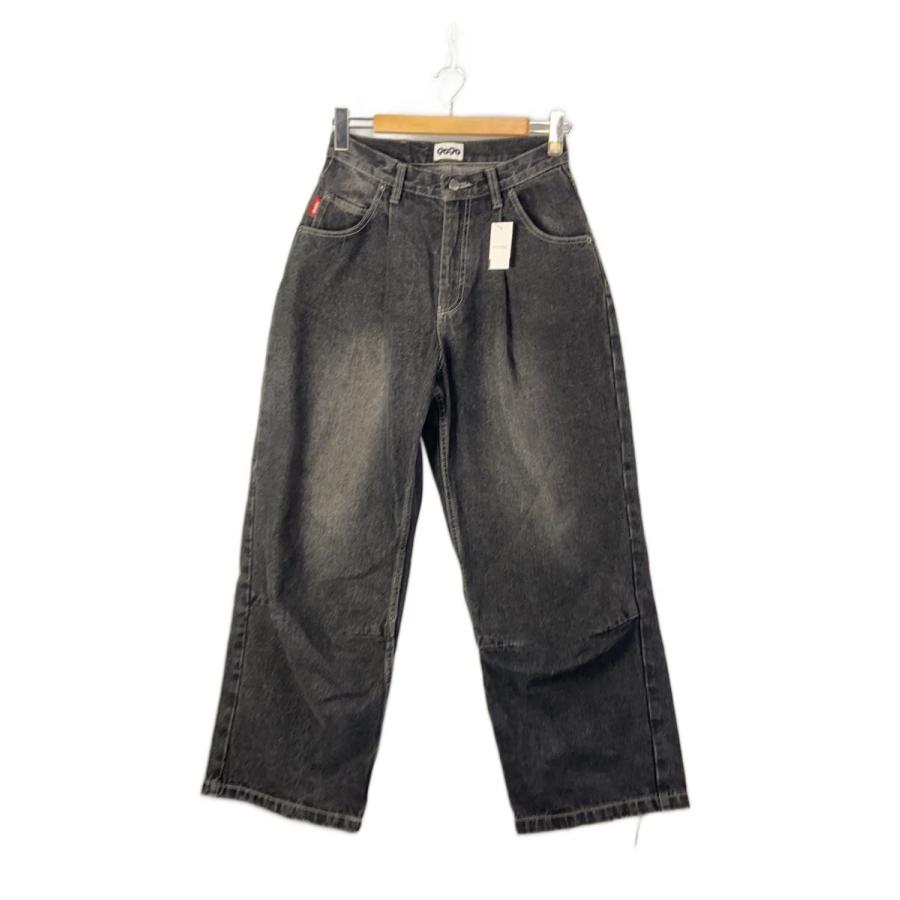 9090◇King Logo Buggy Denim Pants/M/デニム/BLK/NN1619// : セカンド