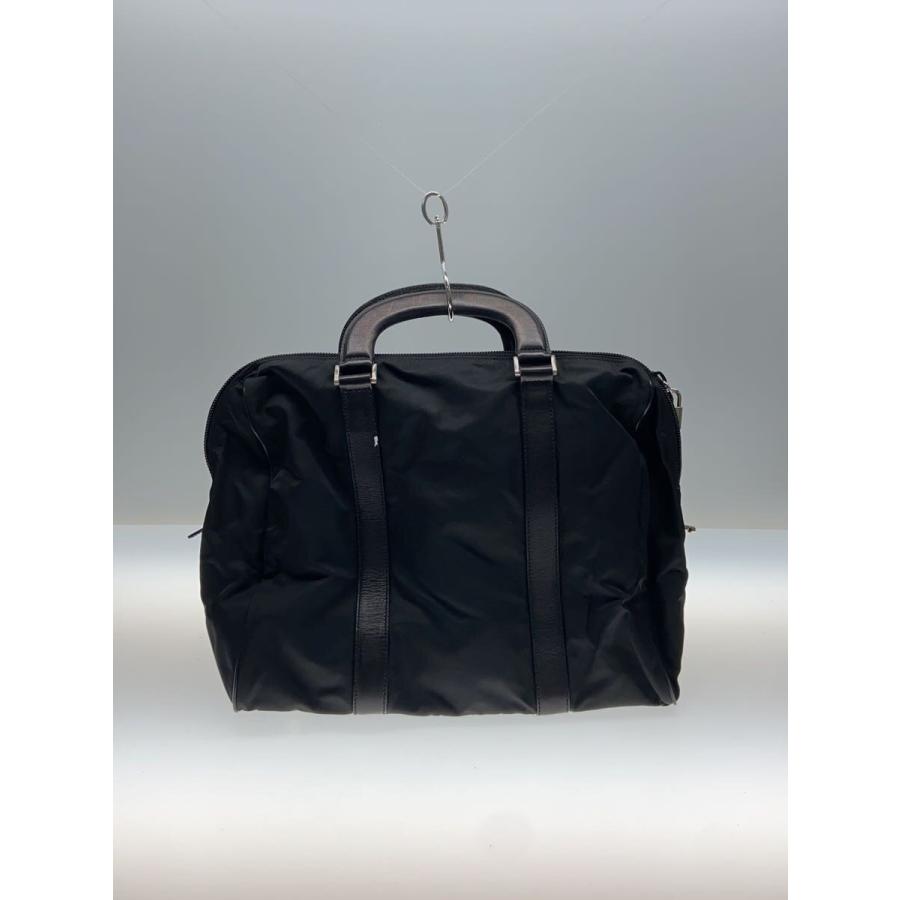 PRADA◇三角ロゴ/ナイロンミニボストンバッグ/ナイロン/BLK