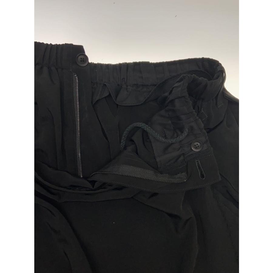yohji yamamoto POUR HOMME◇25AW/Ta TUXEDO WRAP PANTS/2/ウール/BLK
