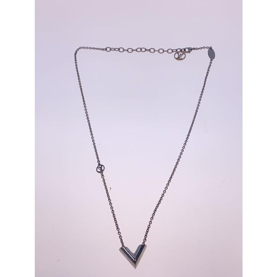 LOUIS VUITTON◇ネックレス・エセンシャルV_SLV/メッキ/SLV/トップ有
