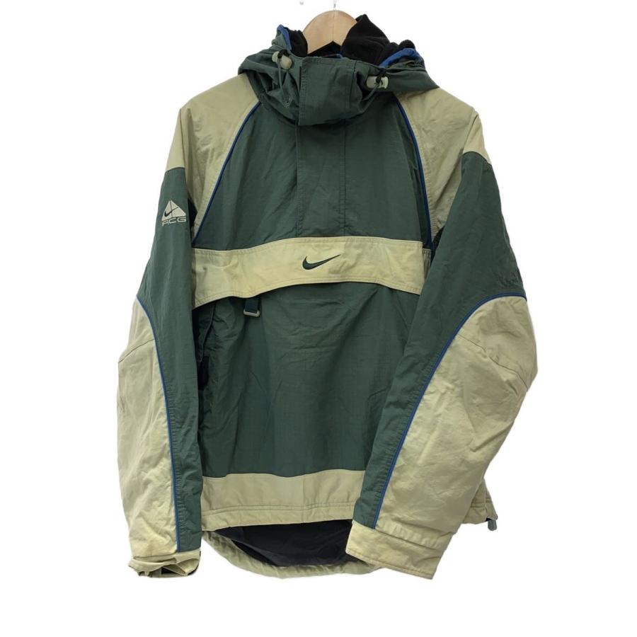 NIKE ACG◇アノラックパーカ-/ジャケット/M/ナイロン/GRN/無地/F7-ELT 