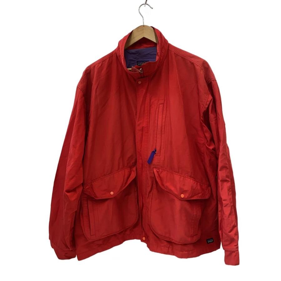 patagonia◇90s/バギーズジャケット/--/コットン/RED/無地/53590 