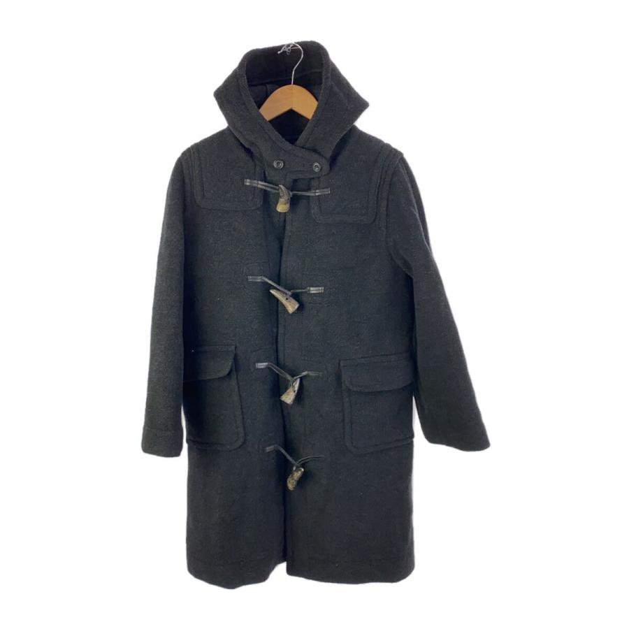 INVERTERE◇ダッフルコート/40/ウール/BLK/無地/0-2011-9400-3