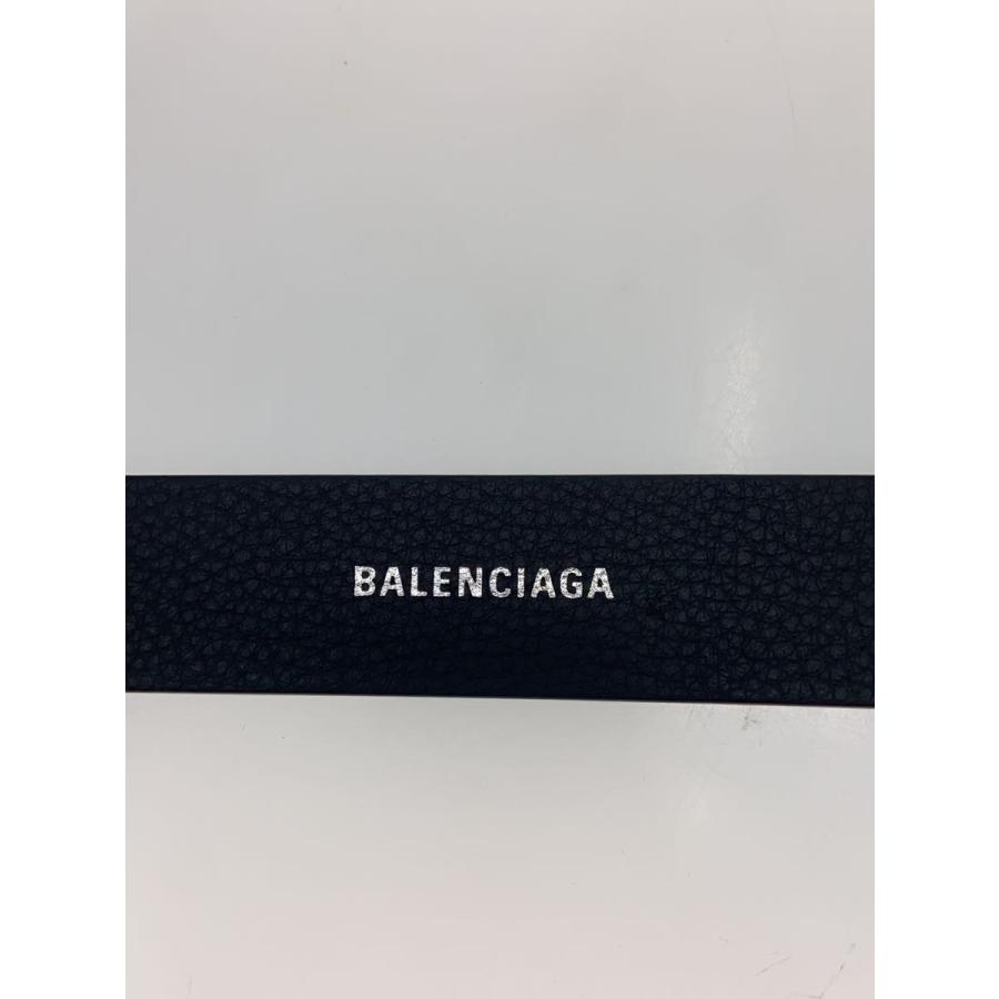 BALENCIAGA◇箱有/ベルト/レザー/ブラック/プリント/メンズ