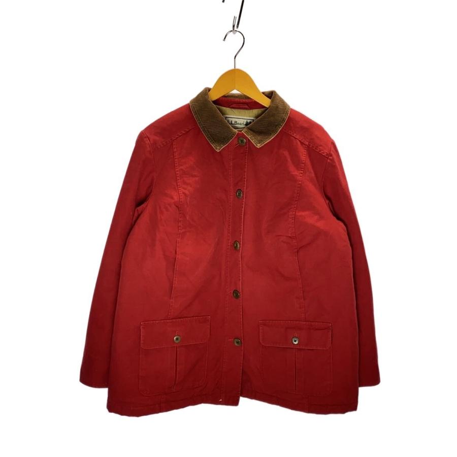 L.L.Bean◇カバーオール/襟コーデュロイ/L/コットン/RED/無地/267094