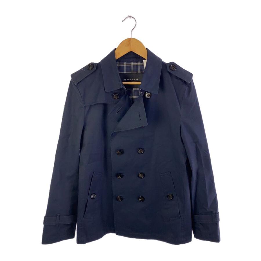 BURBERRY BLACK LABEL◇ピーコート/L/コットン/NVY/D1F53-170-28