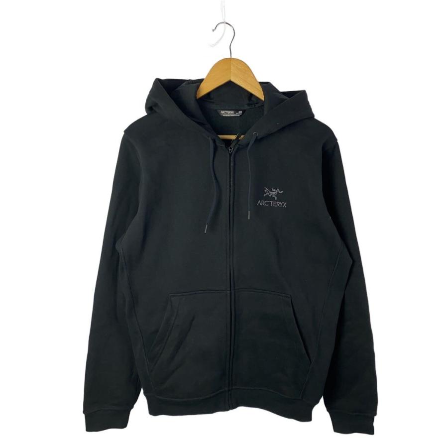 ARC'TERYX◇ジップパーカー/M/コットン/BLK/無地/EMBLEM FLEECE FULL