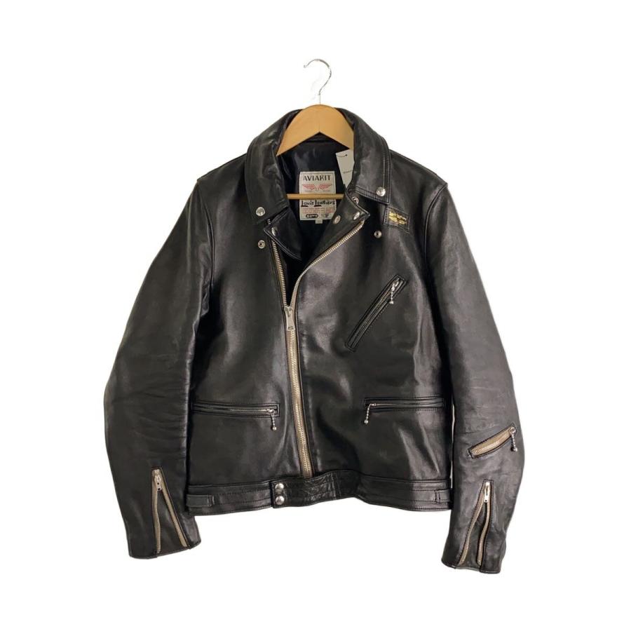 Lewis Leathers◇レザージャケット・ブルゾン/40/レザー/BLK