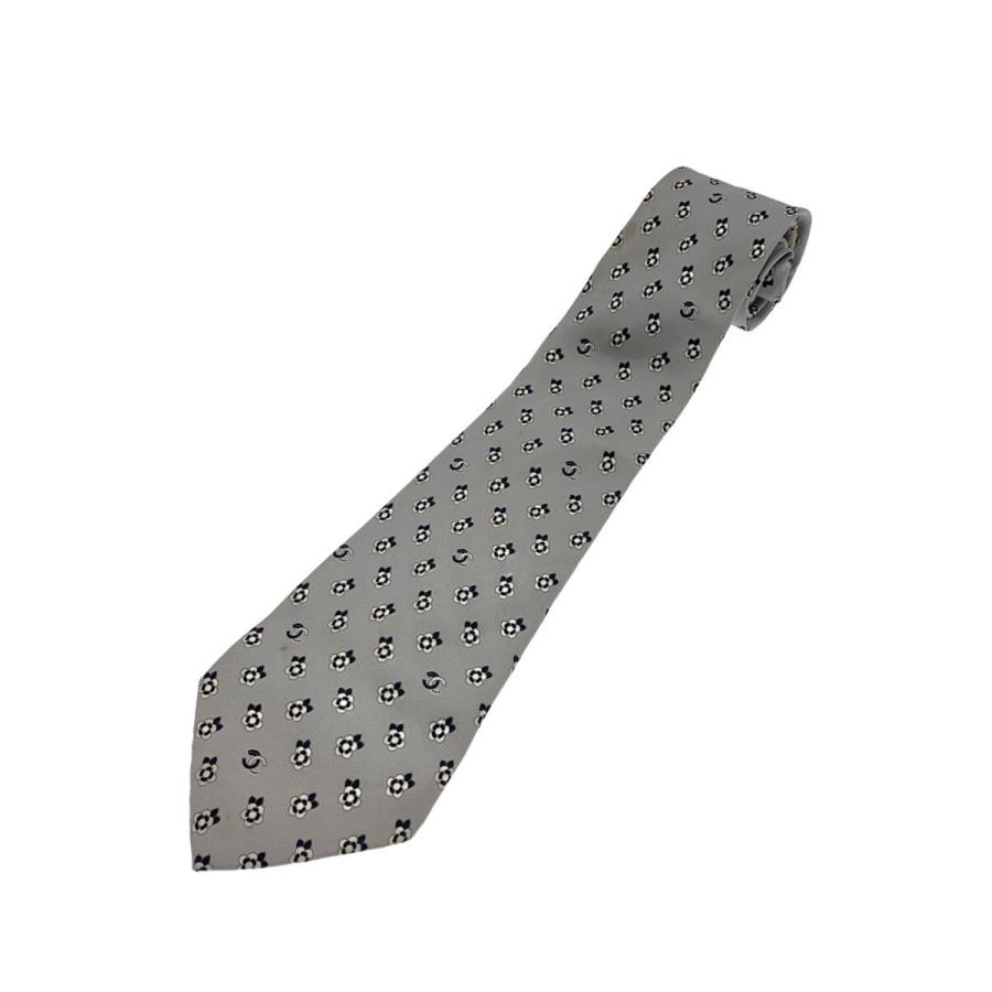 【未使用】　シャネル ココマーク ロゴ ネクタイ シルク CHANEL◇ネクタイ/ロゴ/ココマーク/シルク/IDG/花柄/メンズ : セカンド