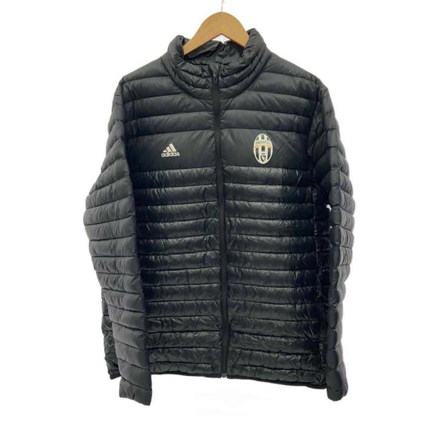 ユベントス ダウン adidas◇ダウンジャケット/XO/JUVENTUS/ユベントス/ナイロン/BLK