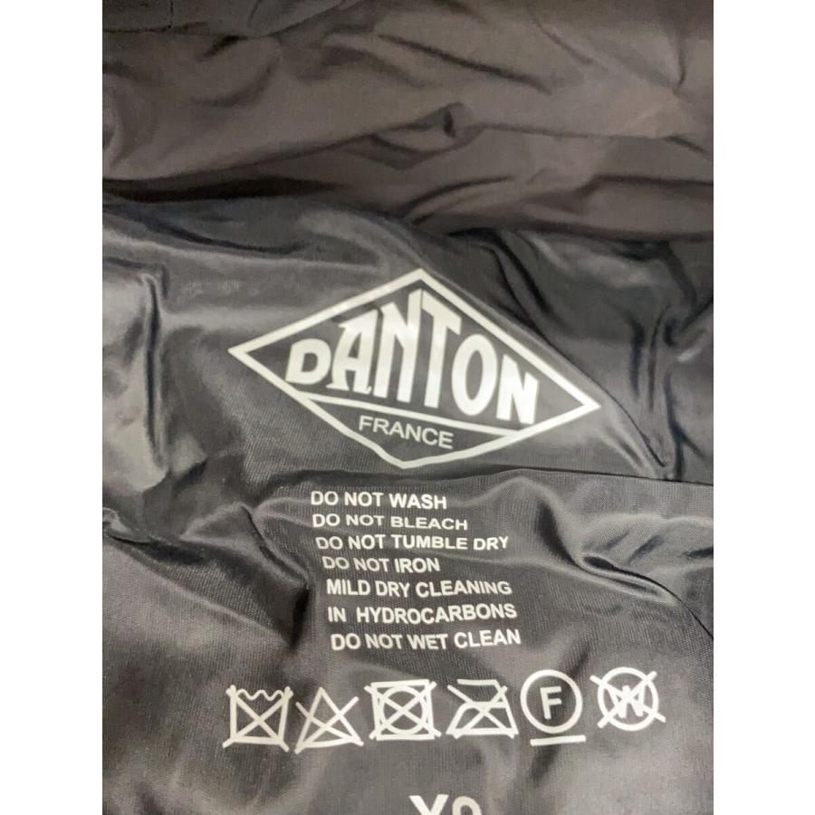 DANTON◇ダウンジャケット/XS/ナイロン/BLK/無地/KW22-113-02