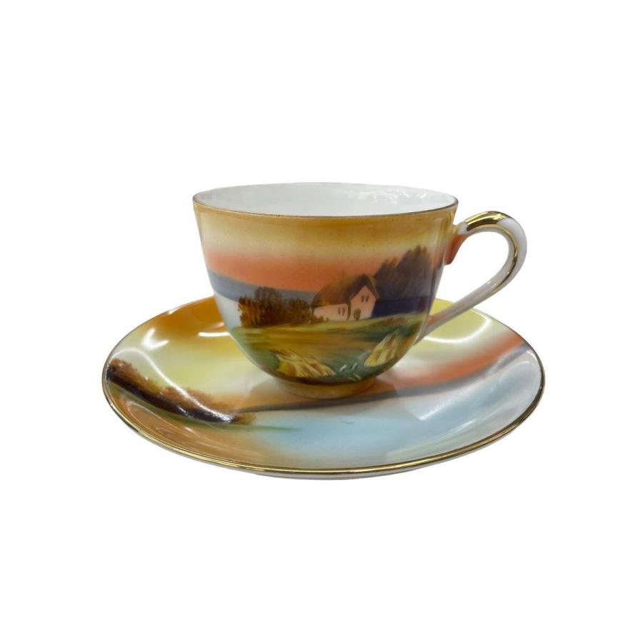 オールドノリタケマルキ印 カップ&ソーサー五客 Noritake◇オールドノリタケ マルキ印 カップ&ソーサー : セカンド