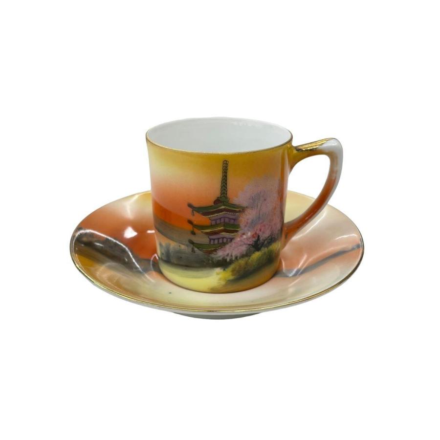 Noritake◇オールドノリタケ マルキ印 デミタスカップ&ソーサー Noritake◇オールドノリタケ マルキ印 デミタスカップ&ソーサー
