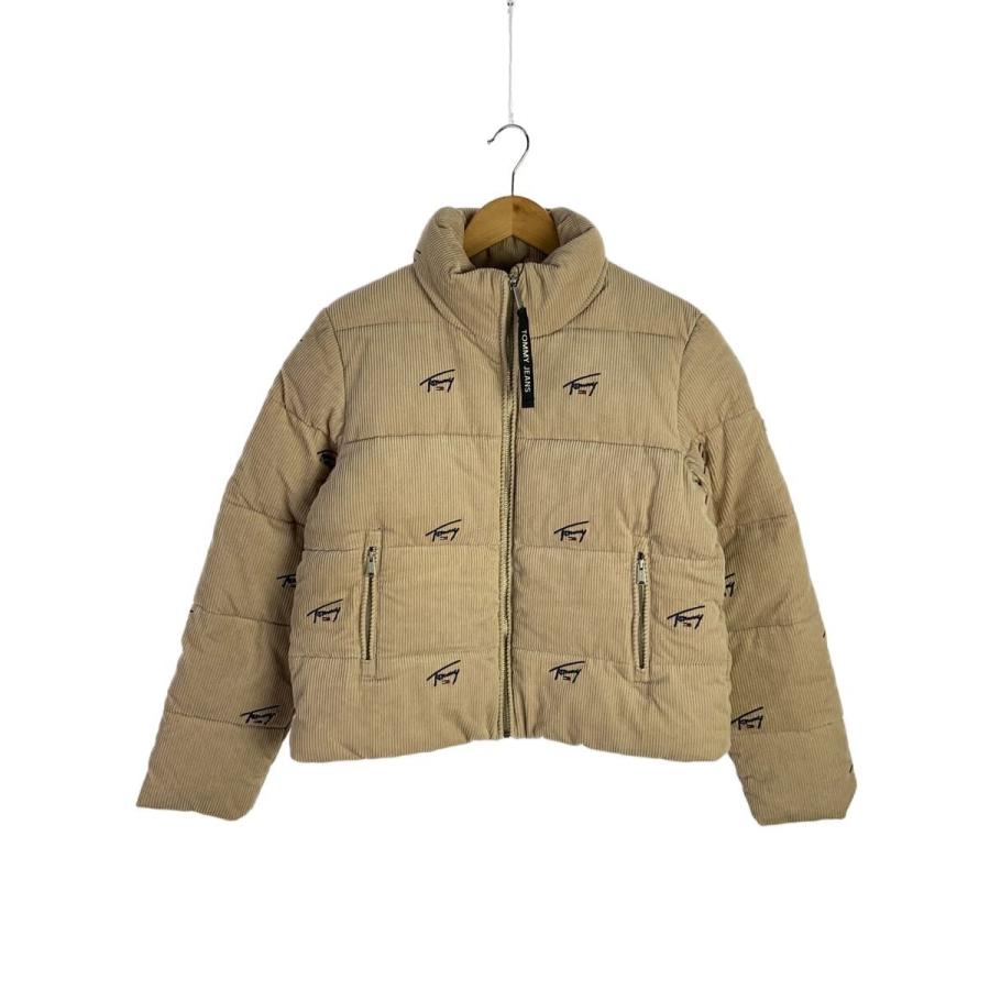 TOMMY JEANS◇ダウンジャケット/XS/コーデュロイ/BEG/総柄/DW08845