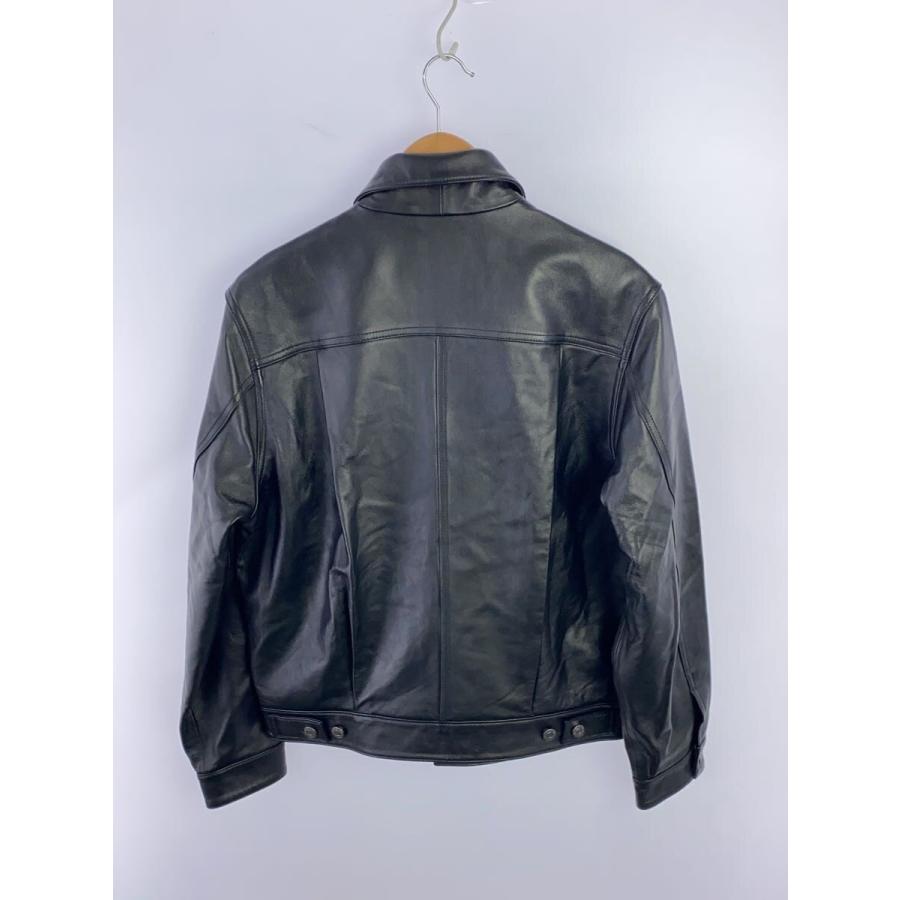 Levi's◇PREMIUM BLACK TYPEII TRUCKER LEATHER JACKET/S/PC9-005ZA