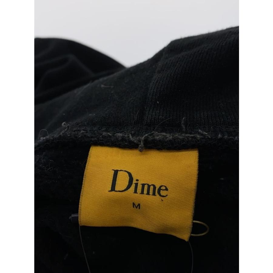 Dime◇刺繍ロゴフーディー/パーカー/M/コットン/BLK : セカンド