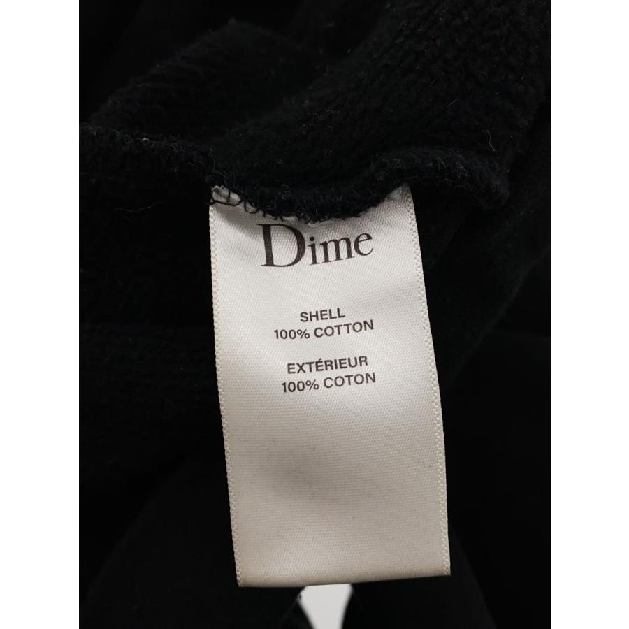 Dime◇刺繍ロゴフーディー/パーカー/M/コットン/BLK : セカンド 