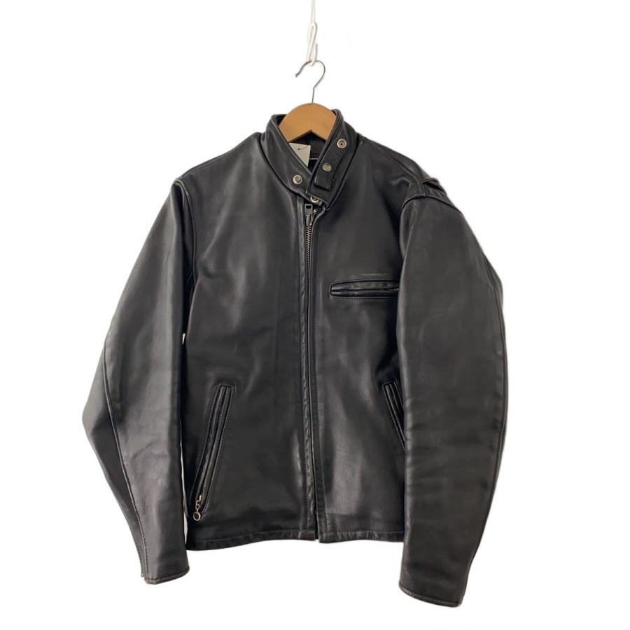 Schott◇641/ライナー欠品/レザージャケット・ブルゾン/34/牛革/BLK