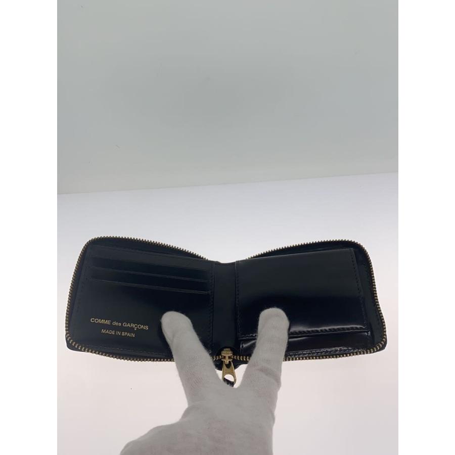 COMME des GARCONS◇ポルカドットエンボス/2つ折り財布/--/BLK/ドット