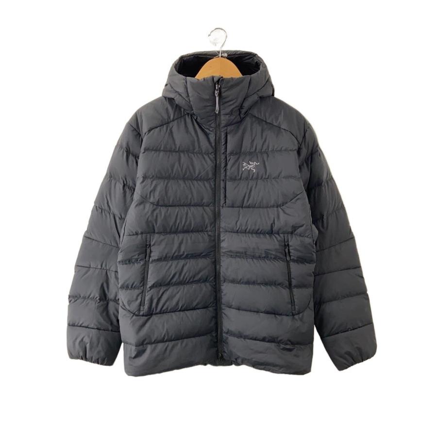 ARC'TERYX◇Thorium Hoody/ダウンジャケット/M/ナイロン/BLK/無地