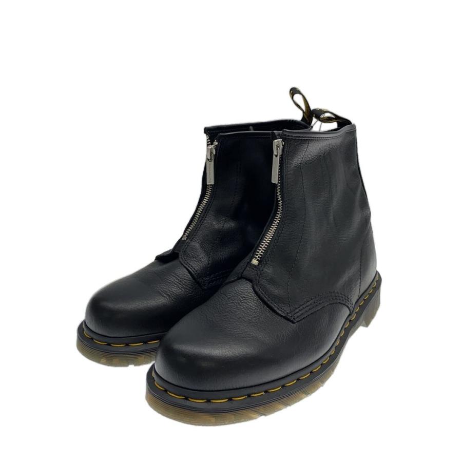 Dr.Martens◇フロントジップ/ジップアップブーツ/US11/BLK/レザー