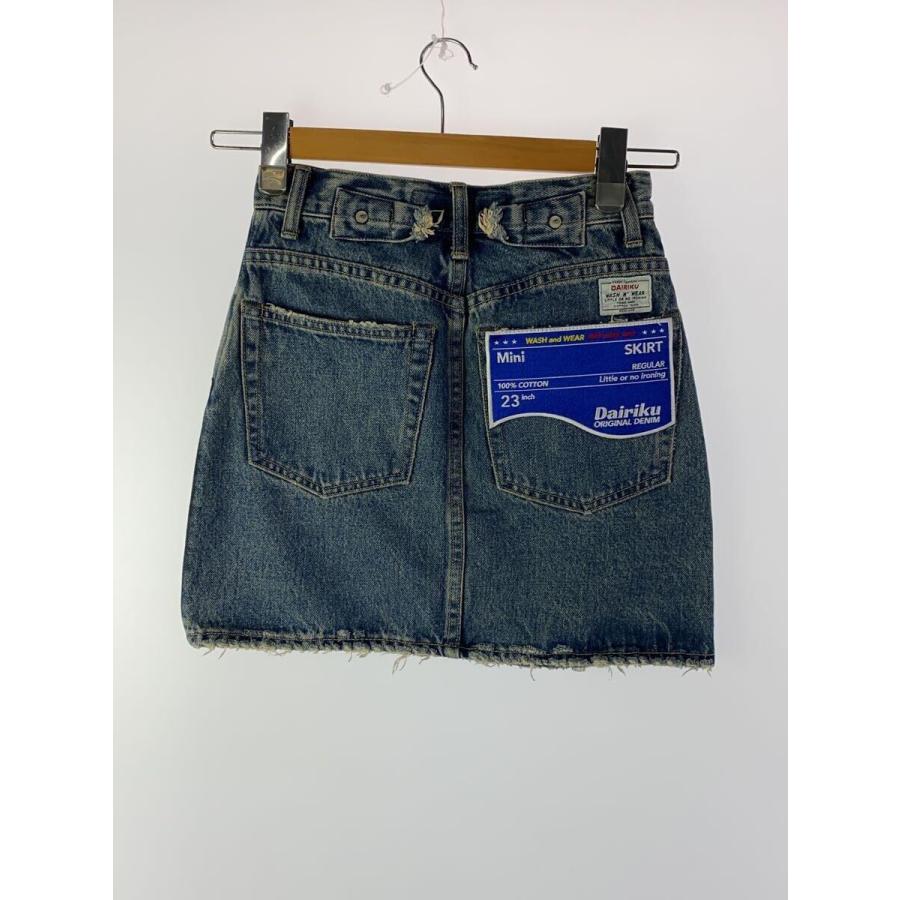DAIRIKU◇mini coating denim skirt/スカート/23/デニム/インディゴ 