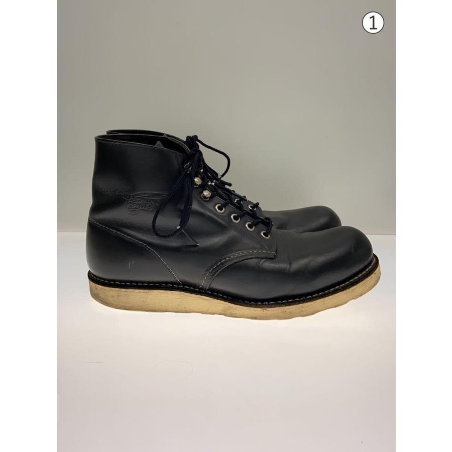 RED WING◇レースアップブーツ/US9/BLK/レザー/8165// : セカンド