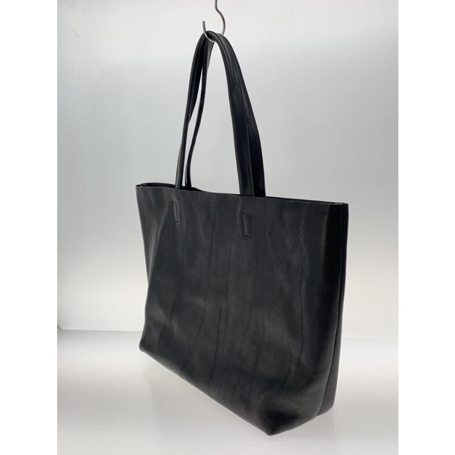 【美品】SLOW＆CO レザー　トートバッグ　ブラック　A4可 SLOW&CO◇トートバッグ/レザー/BLK// : セカンドストリートYahoo