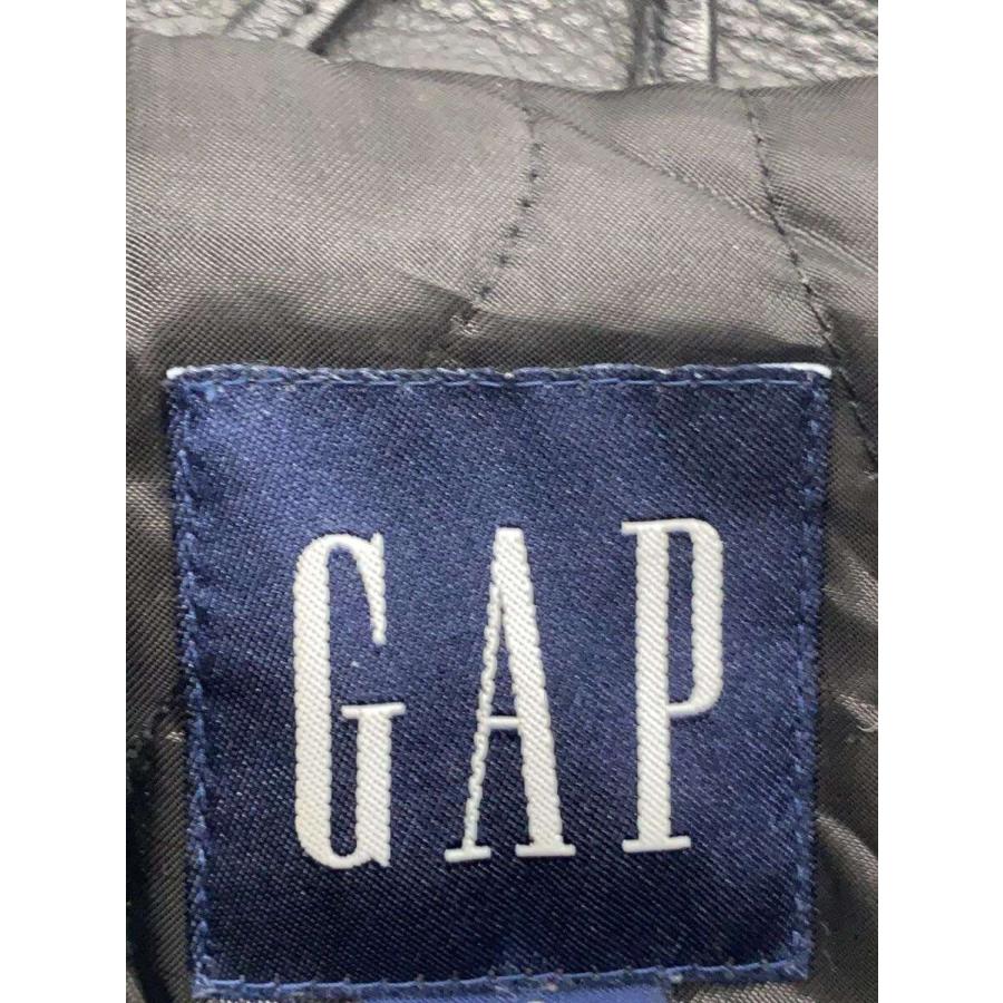 GAP◇OLD GAP/カーコート/中国製/レザージャケット/XS/牛革/BLK/無地