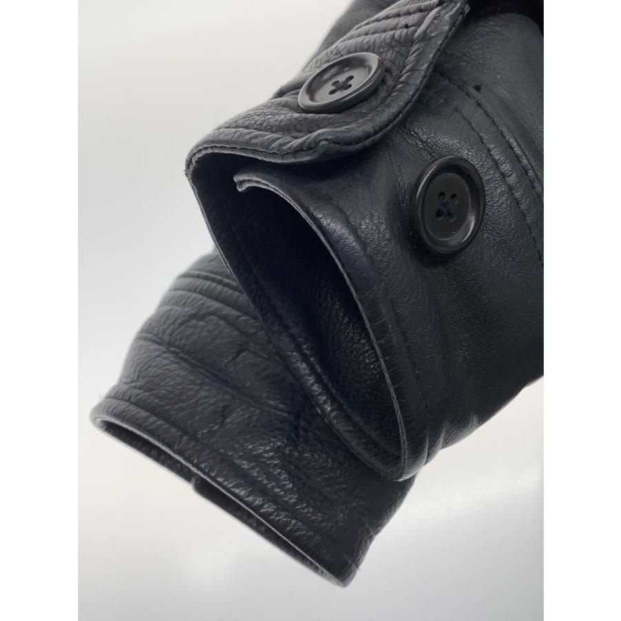 GAP◇OLD GAP/カーコート/中国製/レザージャケット/XS/牛革/BLK/無地 