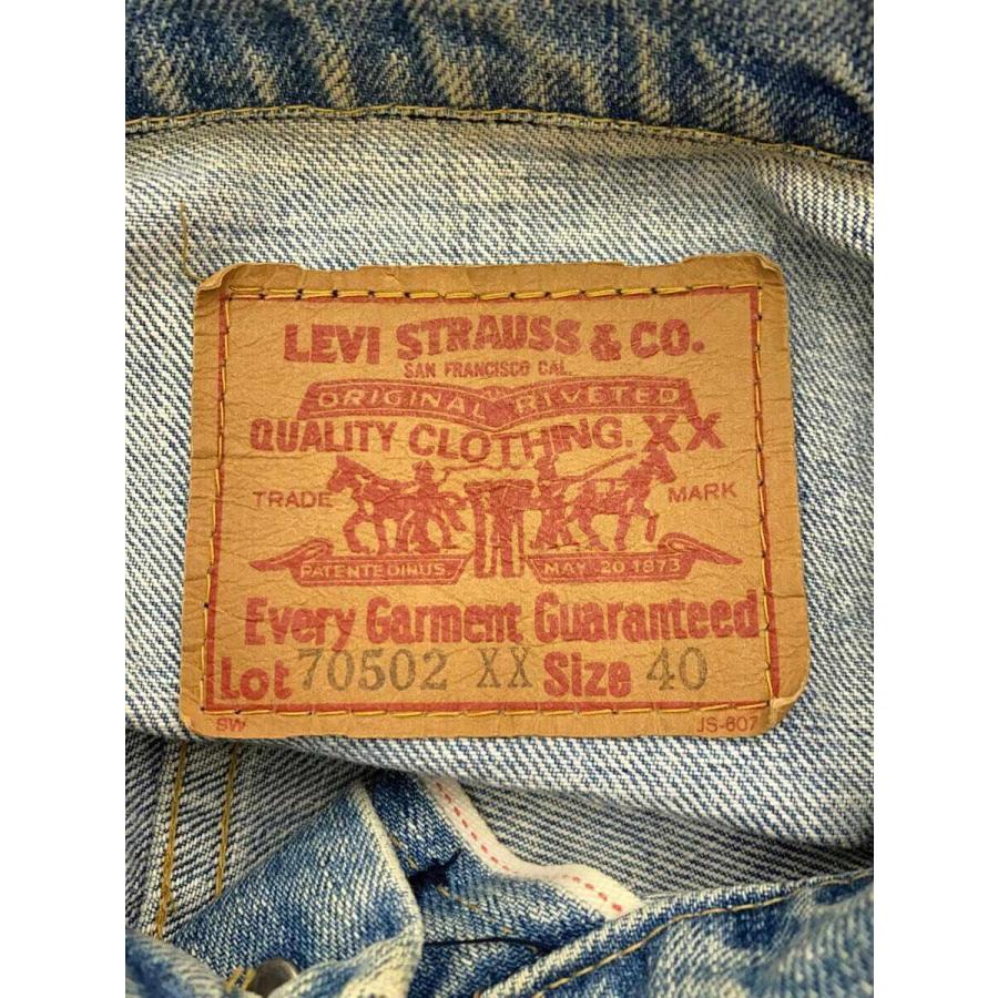 Levi’s◆90s/1st復刻/ビックE/ボタン裏J02/40/コットン/IDG/無地/70502XX//｜ssol-shopping｜03