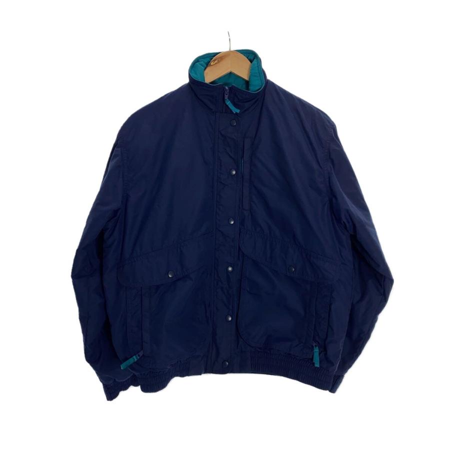 L.L.Bean◇80s/バギーズジャケット/M/ナイロン/NVY/無地/K346