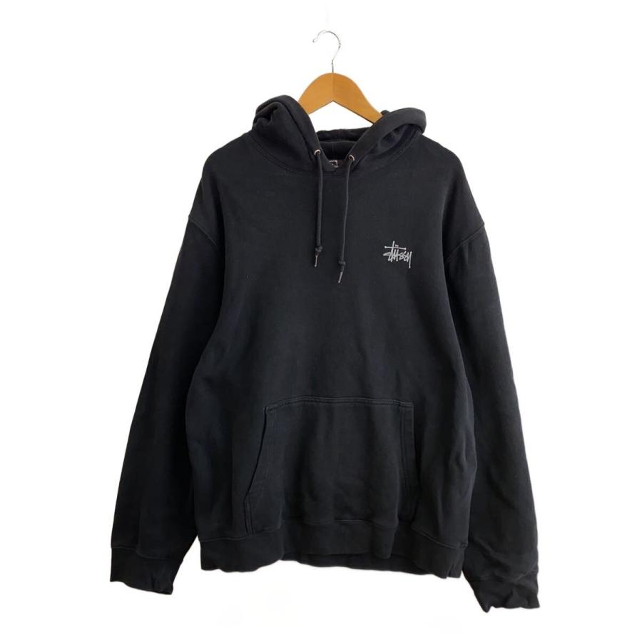 STUSSY◇パーカー/XXL/コットン/BLK/無地// : セカンドストリートYahoo