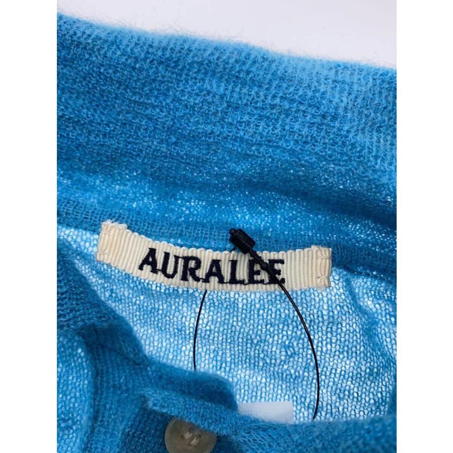 AURALEE◇ニット・セーター(薄手)/O/モヘア/BLU/A24SP03FG オーラリー