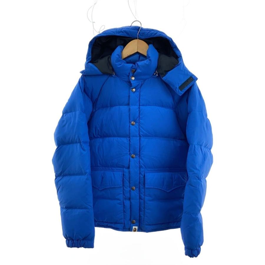 Srixon ダウンジャケット 青 A BATHING APE◇ダウンジャケット/M/ナイロン/BLU/1860-141-004