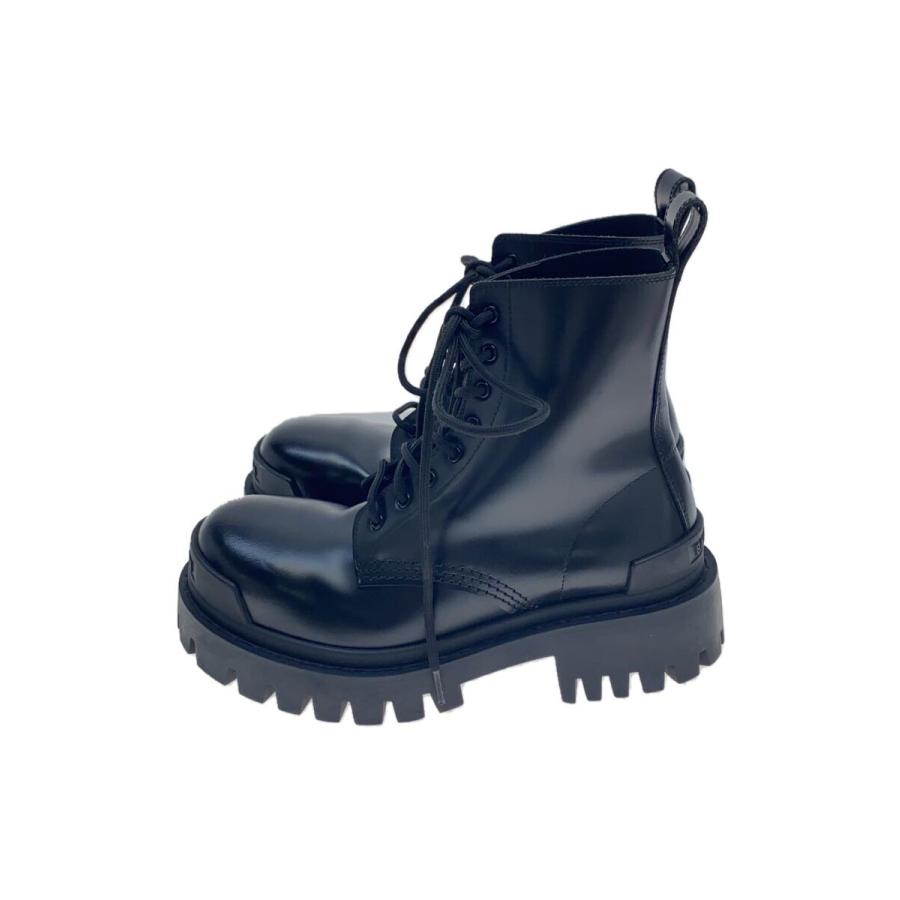 BALENCIAGA◇レースアップブーツ/35/BLK/レザー/Strike Lace Up Boots