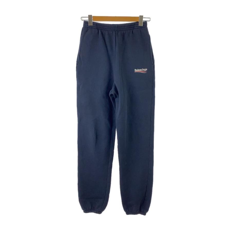 BALENCIAGA◇18SS/キャンペーンロゴスウェットパンツ/XXS/コットン/NVY