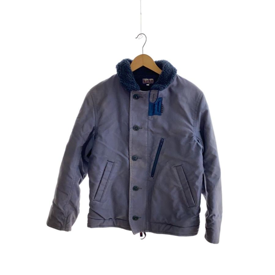 BLUE BLUE◇デッキジャケット/1/--/NVY/無地// : セカンドストリート